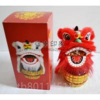 新中國風(fēng)醒獅擺件迷你小鼓春獅舞子南獅家居新年節(jié)佛山非遺工手禮