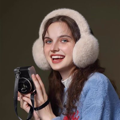 毛绒耳罩女冬季东北旅游可爱保暖防风防冻耳捂护耳朵情侣耳套耳包