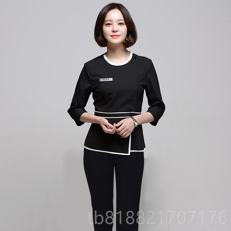 高档作韩式纹绣师院美甲师工作服屈氏美容美容师工服spa理疗按摩