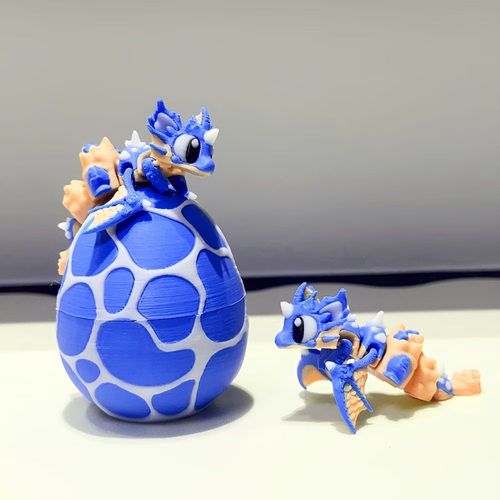 3D打印蝴蝶龙蛋套装关节可动装饰摆件网红玩具工艺品创意手办礼物
