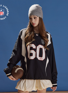 NFL美橄超级碗突袭者队 美式运动训练jersey球衣速干印花长袖T恤