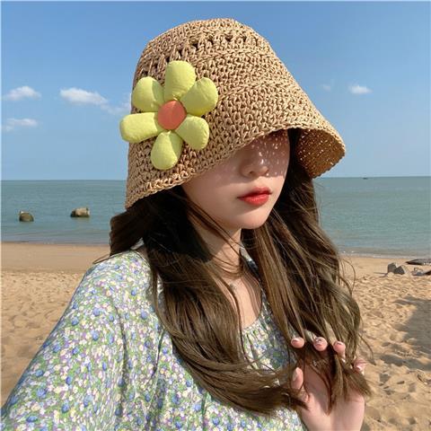 好看夏季渔夫帽遮阳帽短檐日系手防晒帽