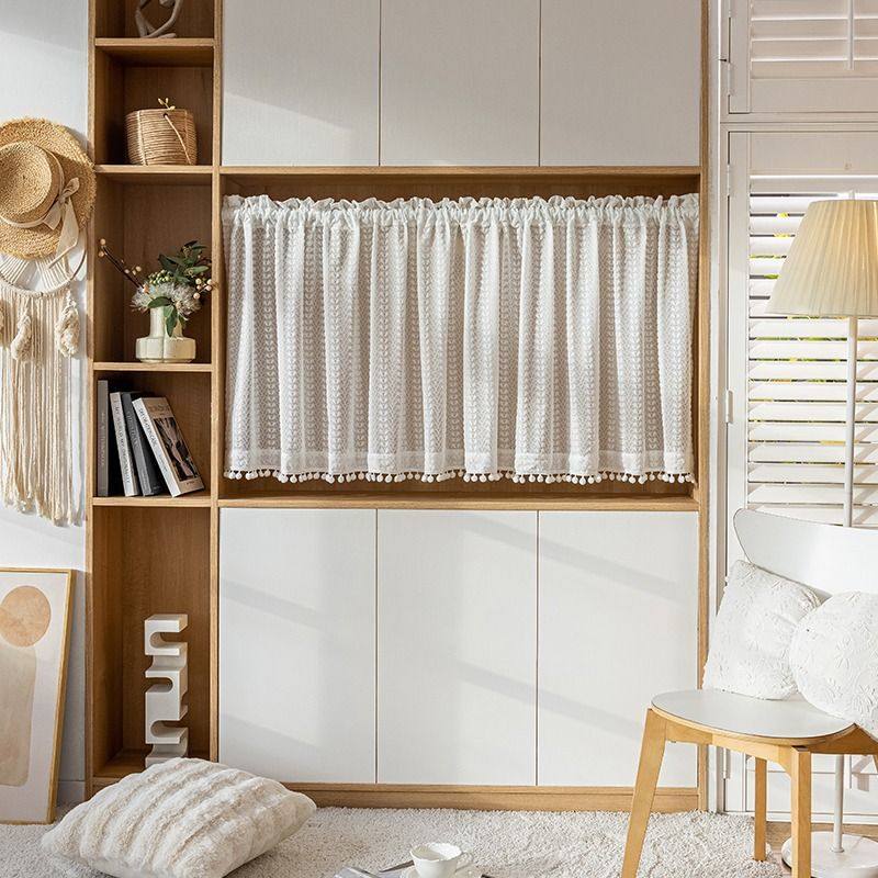 柜子遮挡帘电表箱遮挡帘衣柜门帘防尘帘免打孔魔术贴置物架整体橱,居家布艺,柜类遮挡帘,淘宝优惠券,粉丝福利购,淘宝优惠卷