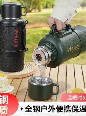 WEISS/唯水新款3斤/4斤机械内盖保温壶车载户外便携热水壶温水壶