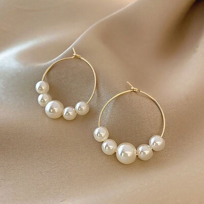 European and American Style Korean HighEnd Simple Earrings P