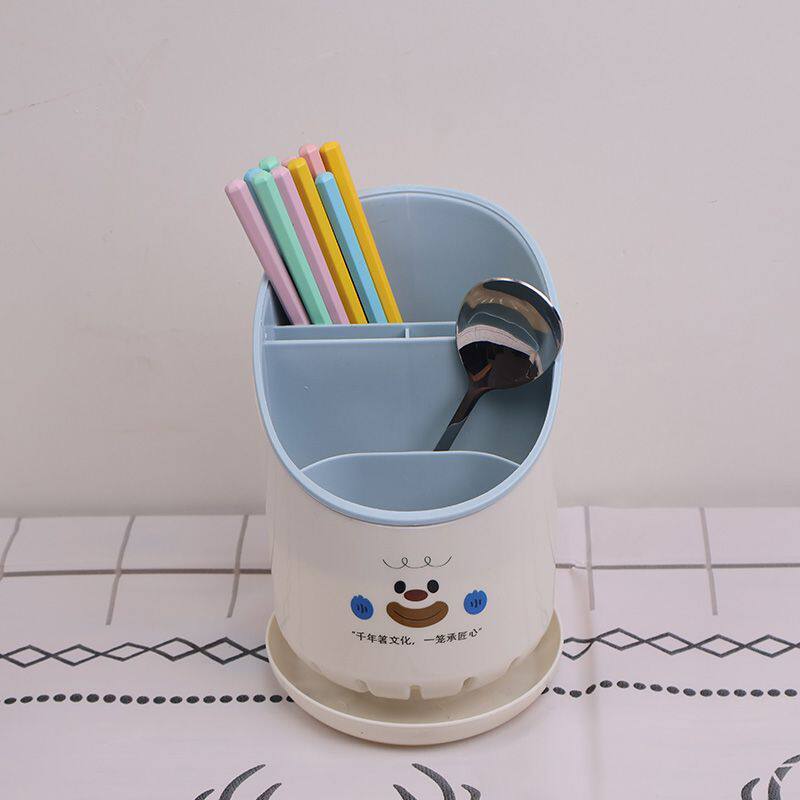 可爱厨房筷子筒沥水餐具筷子盒勺子叉置物架收纳筒桌面筷托筷子笼
