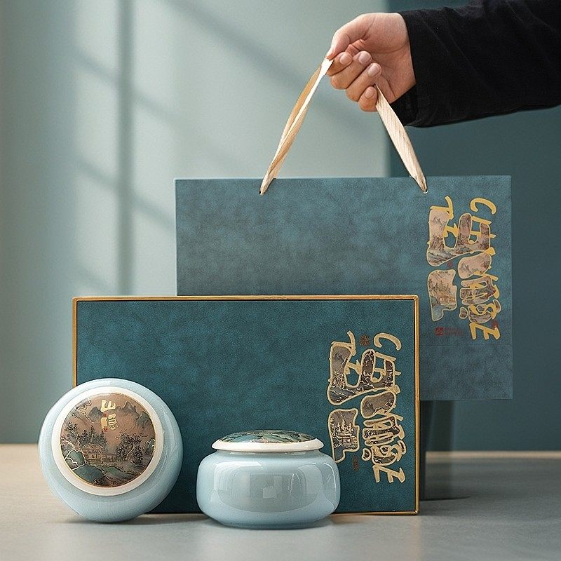 高档茶叶包装礼盒茶叶罐中式茶罐轻奢茶叶储存罐送礼红茶绿茶定制,餐饮具,茶叶罐,淘宝优惠券,粉丝福利购,淘宝优惠卷