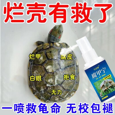 乌龟壳白斑龟甲白点腐甲乌龟水霉长白毛白头龟缸水质净化水族专用