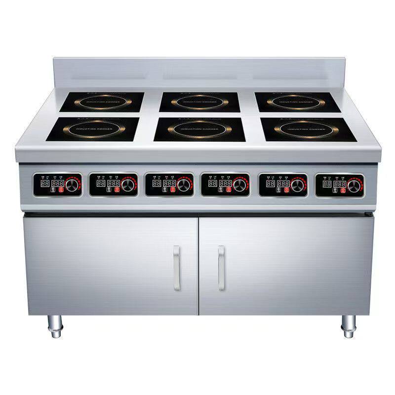 多头电磁炉大功率四六头麻辣烫煲仔炉电陶炉米线商用三相柜式立式