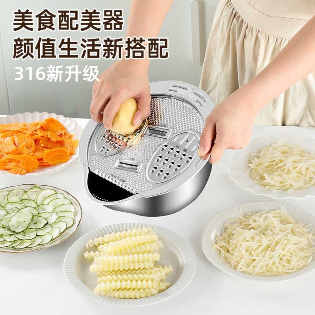 【拉萨发货】304不锈钢加厚淘米盆沥水篮切菜洗菜神器洗菜盆三合,餐饮具,洗菜盆/沥水篮/漏水筛,淘宝优惠券,粉丝福利购,淘宝优惠卷