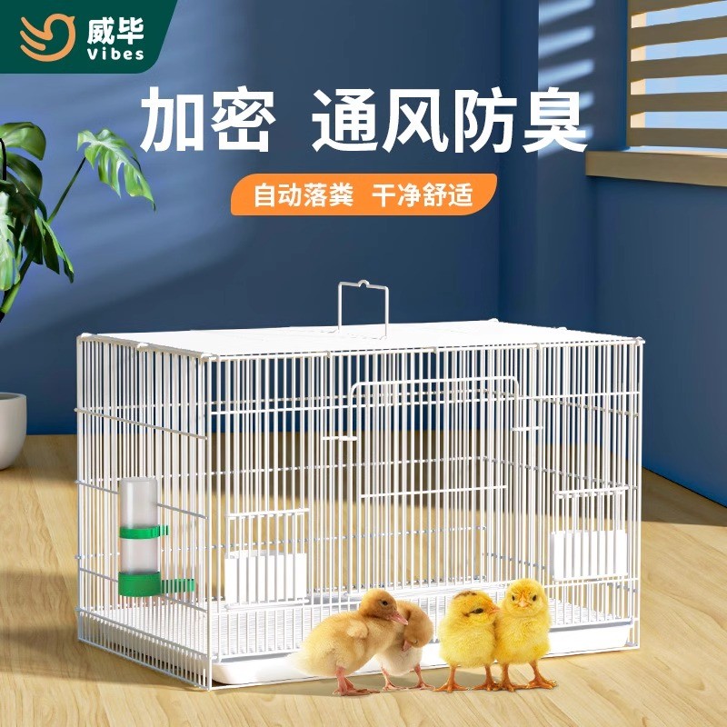 大号加密家养鸡笼子家用小鸡笼芦丁鸡鸽子笼鹌鹑室内鸭笼自动清