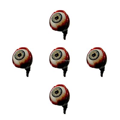 2/5Pcs Bloody Eyeballs Halloween Decor Realistic Eyeball Art
