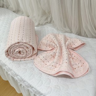 云小棉加大尺寸300 230双面用机洗水洗棉花床盖床单可铺可盖