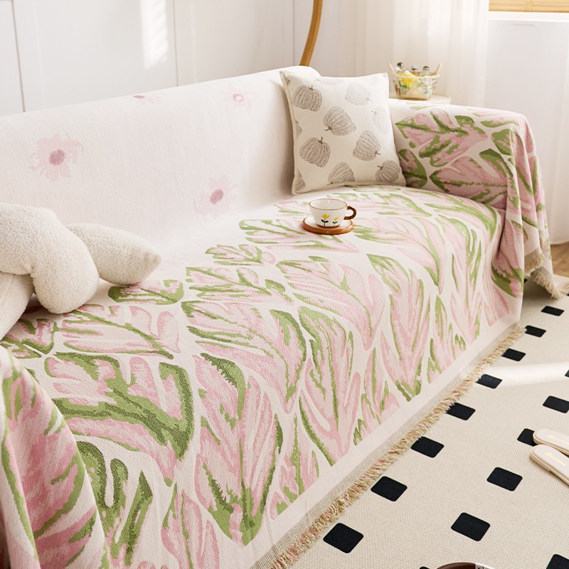 2025新款沙发盖布雪尼尔四季通用ins沙发巾一整张全盖巾沙发套罩