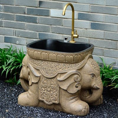 庭院户外水槽大象洗拖把池花园洗手池自动下水阳台洗墩布池子家用