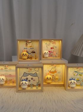 吉伊卡哇布丁灯新款哇食玩小夜灯儿童卧室伴睡家居卡通装