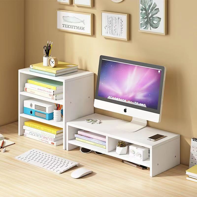 办公室显示器增高架电脑增高架笔记本支架桌面收纳多层桌面文件架