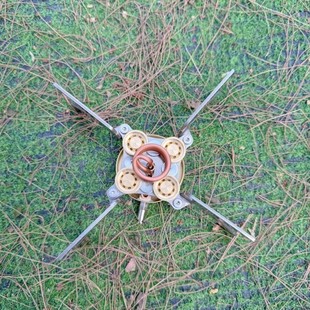 四火心酒精气化炉酒精炉猛火炉炒菜炉小巧便携户外火锅野营炊具