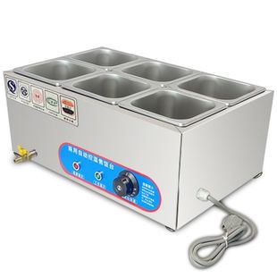 快餐保温台商用小型不锈钢台式加热汤池饭店热菜保温车食堂售饭台