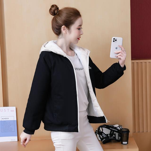 加棉加厚冬天衣服短款外套女2025秋冬季新款百搭宽松棉衣棉服潮