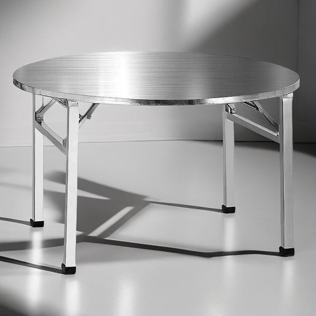 简约折叠圆桌加厚商用摆摊凳子大圆桌出租房农村家酒席饭桌子现货