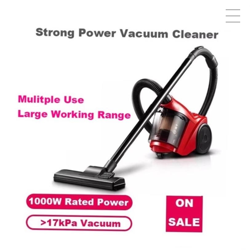 vacuum cleaner dust suction aspirator 1000w 2L capacity