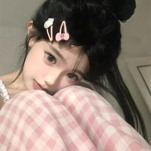 hellokitty发卡卡通可爱H夹甜美少女心kt猫侧边刘海夹子日系软