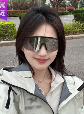 户外登山骑行眼镜网红黄色偏光护目ins无框炫彩防尘徒步防风骑车