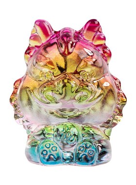 淄博博山陶瓷琉璃大观园手工琉璃龙摆件十二生肖龙招财吉祥摆件