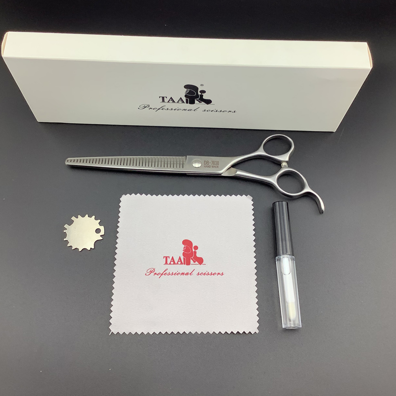 它它taa蓬蓬剪宠物美容师剪刀DB7038入门7寸开型综合精修剪店用
