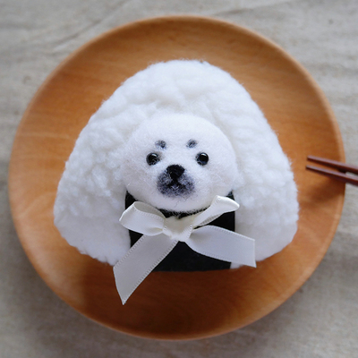 数绵羊羊毛毡戳戳乐饭团企鹅玩偶挂件diy手工材料包钥匙扣礼物