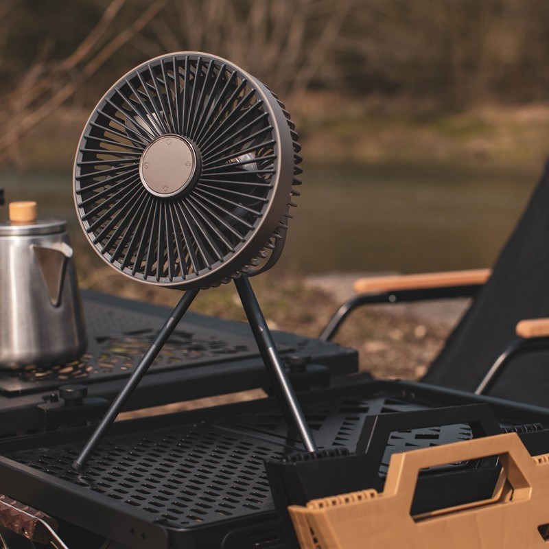 格先者露营风扇桌面家用充电续航大风静音吊扇帐篷户外风扇灯电扇