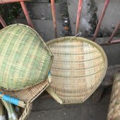 邛崃特产竹编筲箕簸箕竹筛子手工农家竹制品
