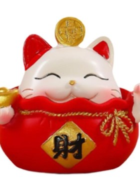 可爱个性招财猫小摆件简约家居装饰客厅电视柜玄关办公室装饰摆件
