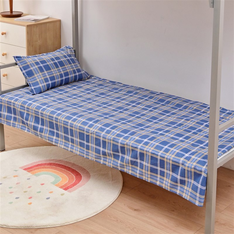 学生宿舍床单寝室上下铺被单亲肤磨毛单人床专用加厚单件褥单简约