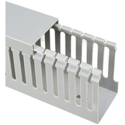 8025灰细齿 6025灰 10050 10080PVC配电箱行线槽电气密齿走线槽