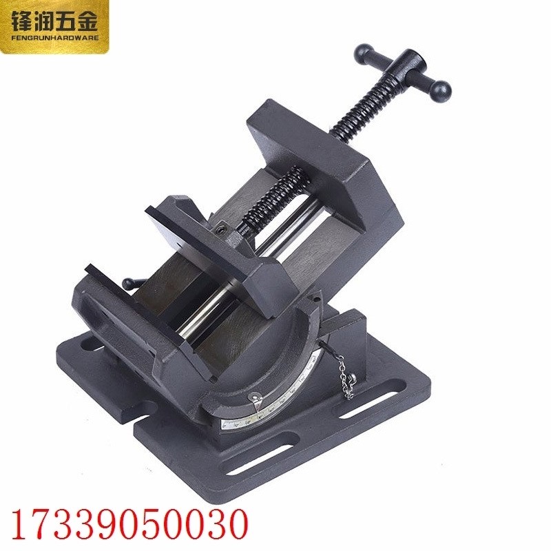 小型4寸高精度精密美式十字平口钳多功能台钳铣床U车床机用夹具批