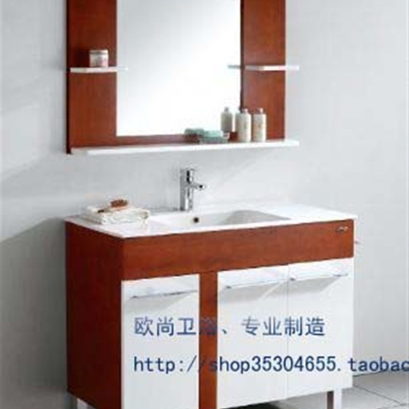 欧式美式橡木浴室柜组合洗脸盆柜洗手盆柜卫浴柜台盆柜立柜TX509