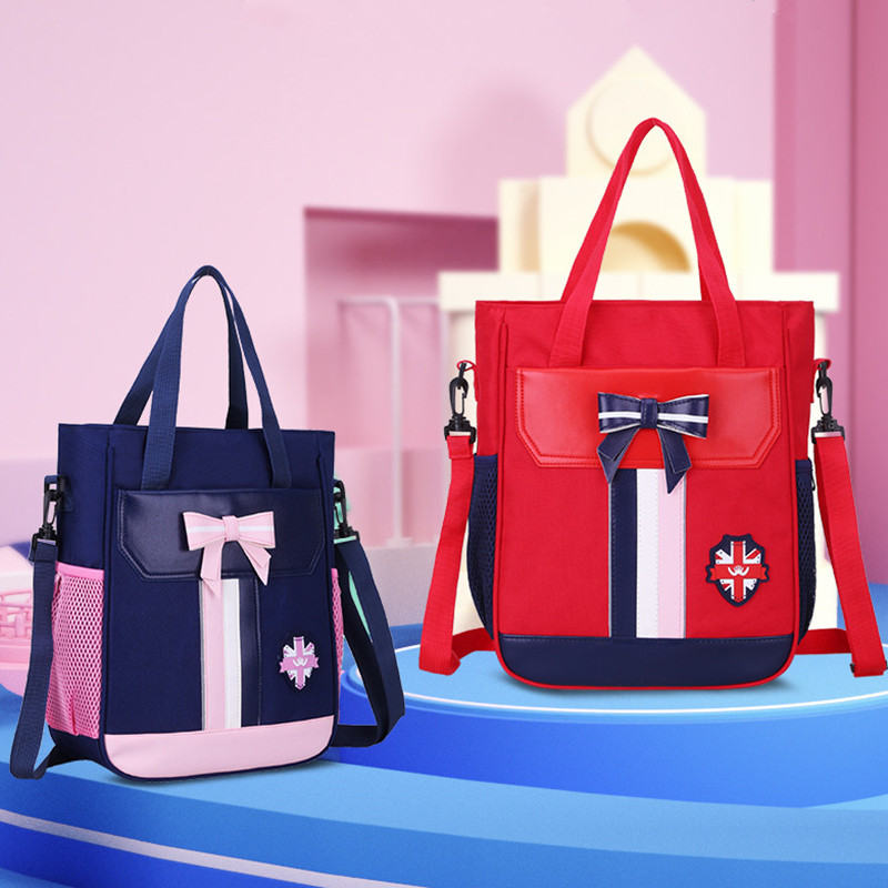 学生补习a手提袋书包防泼水男女儿童公主美术包小学生补课包补习