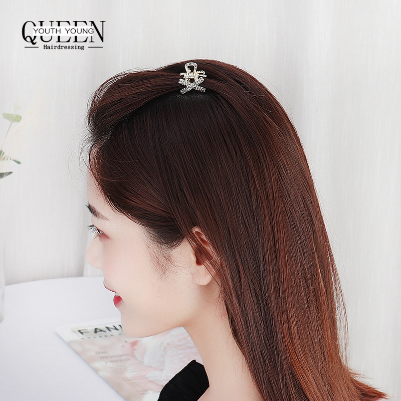 网红发夹简约风顶夹发卡女刘海夹气质水钻夹子头饰小抓夹韩国卡子