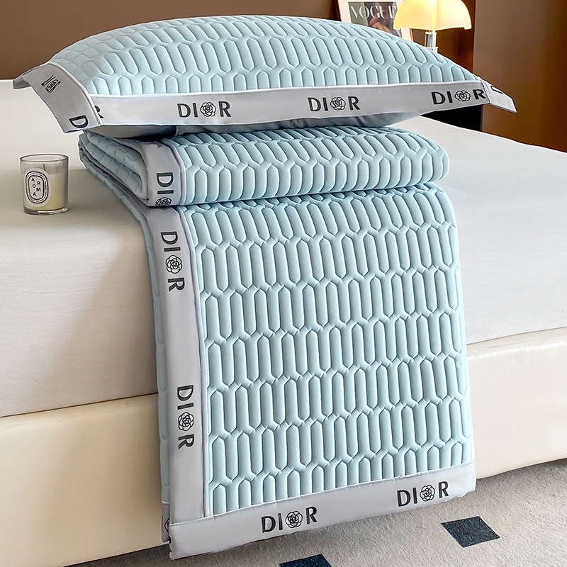 A类母婴夏季冰丝乳胶凉席三件套可机洗水洗2024新款床单空调席子