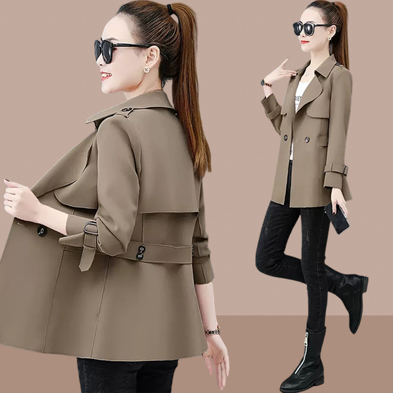 2025年今年流行风衣女装外套时尚洋气上衣春秋新款小个子短款大衣