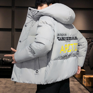 羽绒服男短款202m1新款韩版潮流帅气加厚衣服男士冬季外套保暖棉