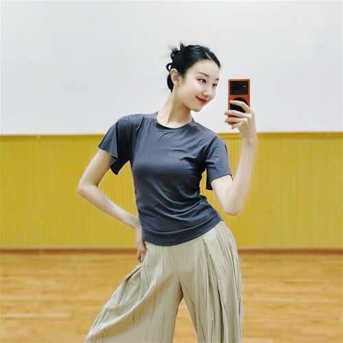 现代舞上衣古典舞l练功服夏季中国舞服装女款新款立领时尚舞蹈衣