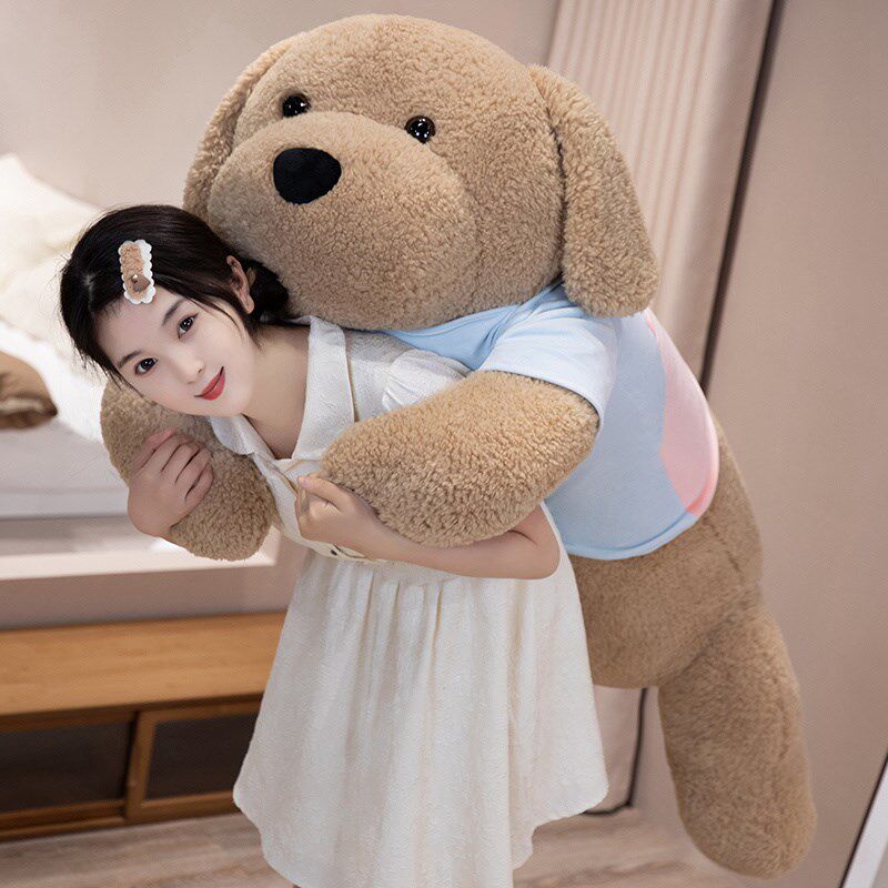 卫衣趴趴狗长条抱枕毛绒玩具男女床上睡觉大号狗布娃娃儿童节礼物