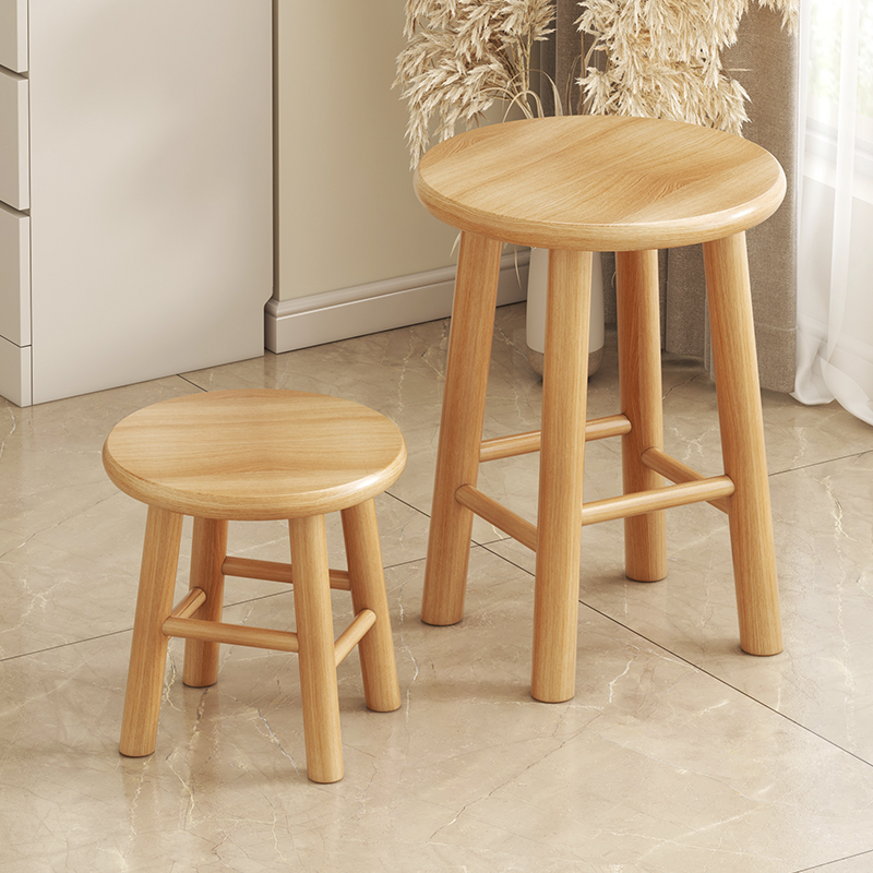 实木小凳子家用客厅现代简约老式小板凳茶几凳圆凳方凳矮凳木头凳
