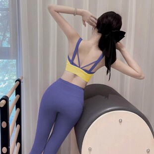 瑜伽服套装女g夏天健身服女2024新款高级感普拉提上衣美背运动内