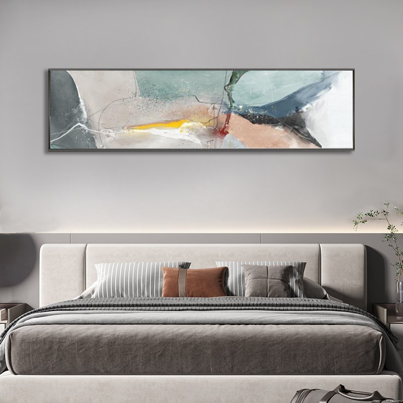 客厅沙发背景墙璧横幅装饰画高级感现代I简约轻奢抽象卧室床头挂