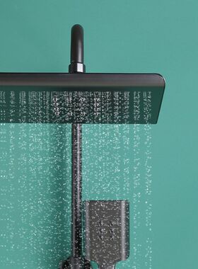 挂壁式酒店家g用增压冷热淋浴花洒套装简易飞雨顶喷手持花洒水龙