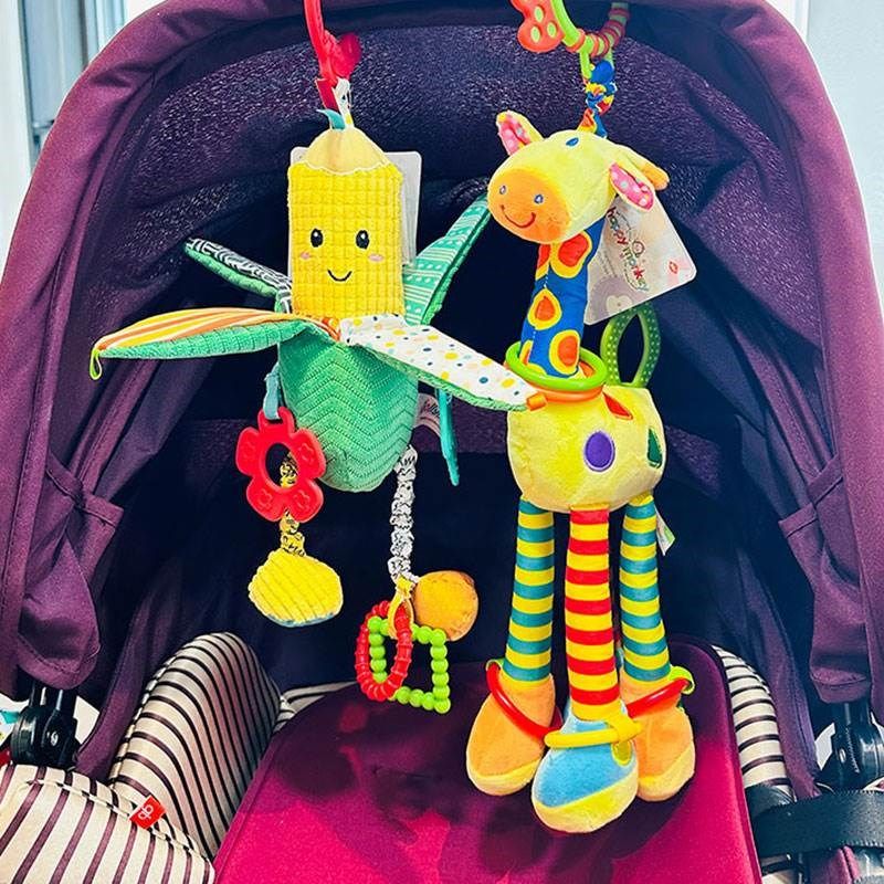 婴儿推车挂件0-1岁车载安全座椅悬浮安抚玩具宝宝床摇铃毛绒风铃,模玩/动漫/周边/娃圈三坑/桌游,棉花娃娃/毛绒玩具娃衣,淘宝优惠券,粉丝福利购,淘宝优惠卷